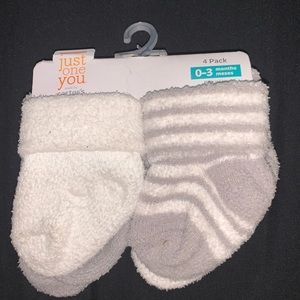 COPY - NWT 0-3M Just One You Fluffy Socks